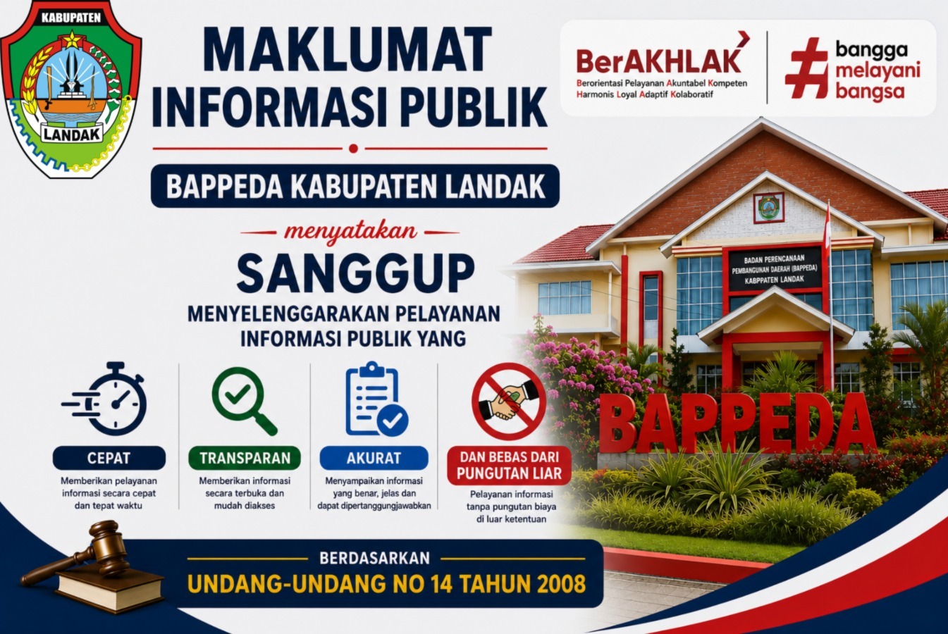 Maklumat Pelayanan Informasi Publik BAPPEDA Kabupaten Landak